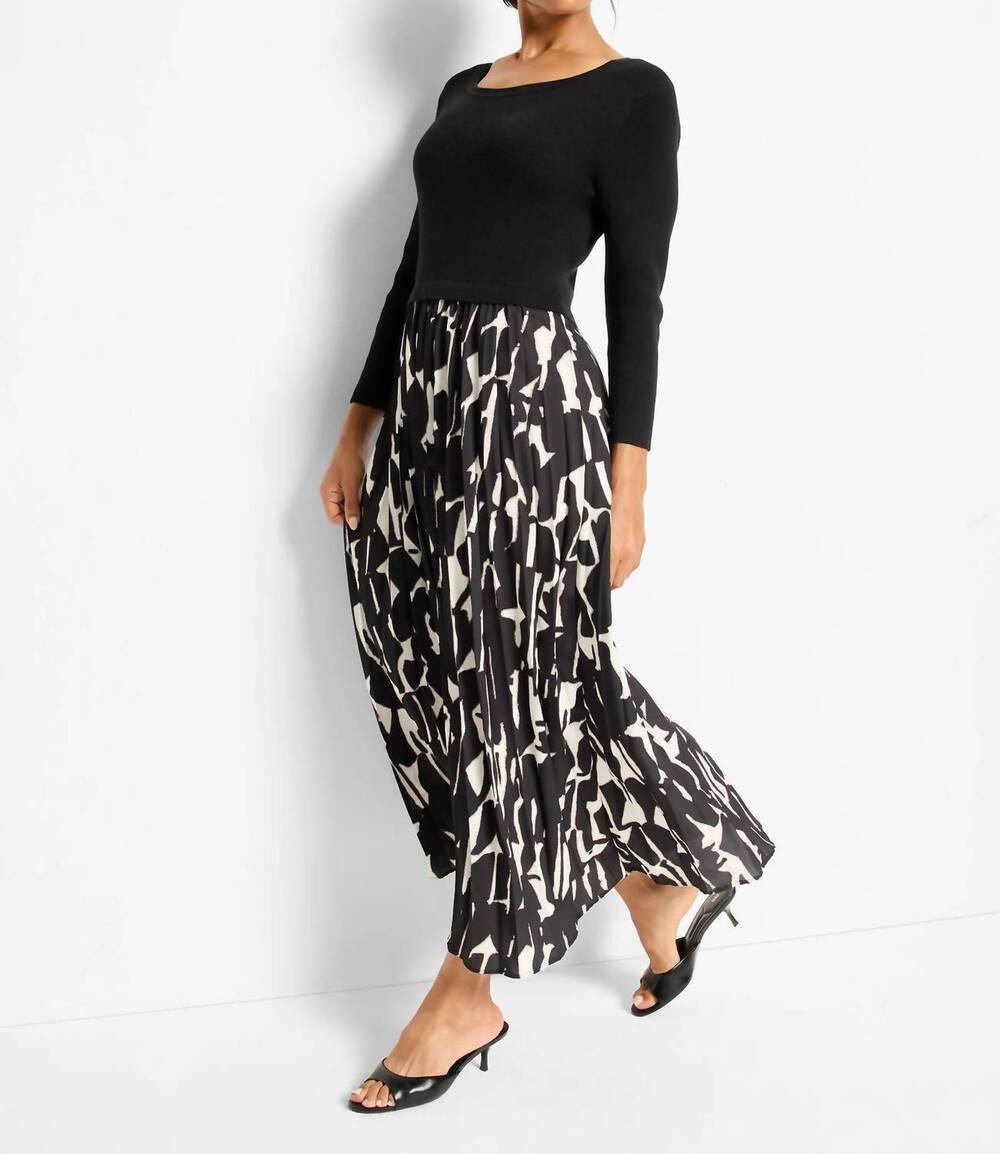 NEW NIC + ZOE print kyrie dress in onyx